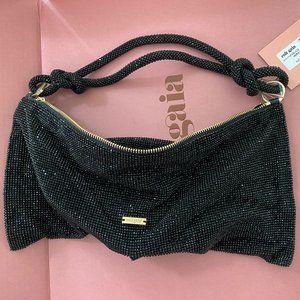 cult gaia HERA MINI RHINESTONE SHOULDER BAG - BLACK (new w/ tags)